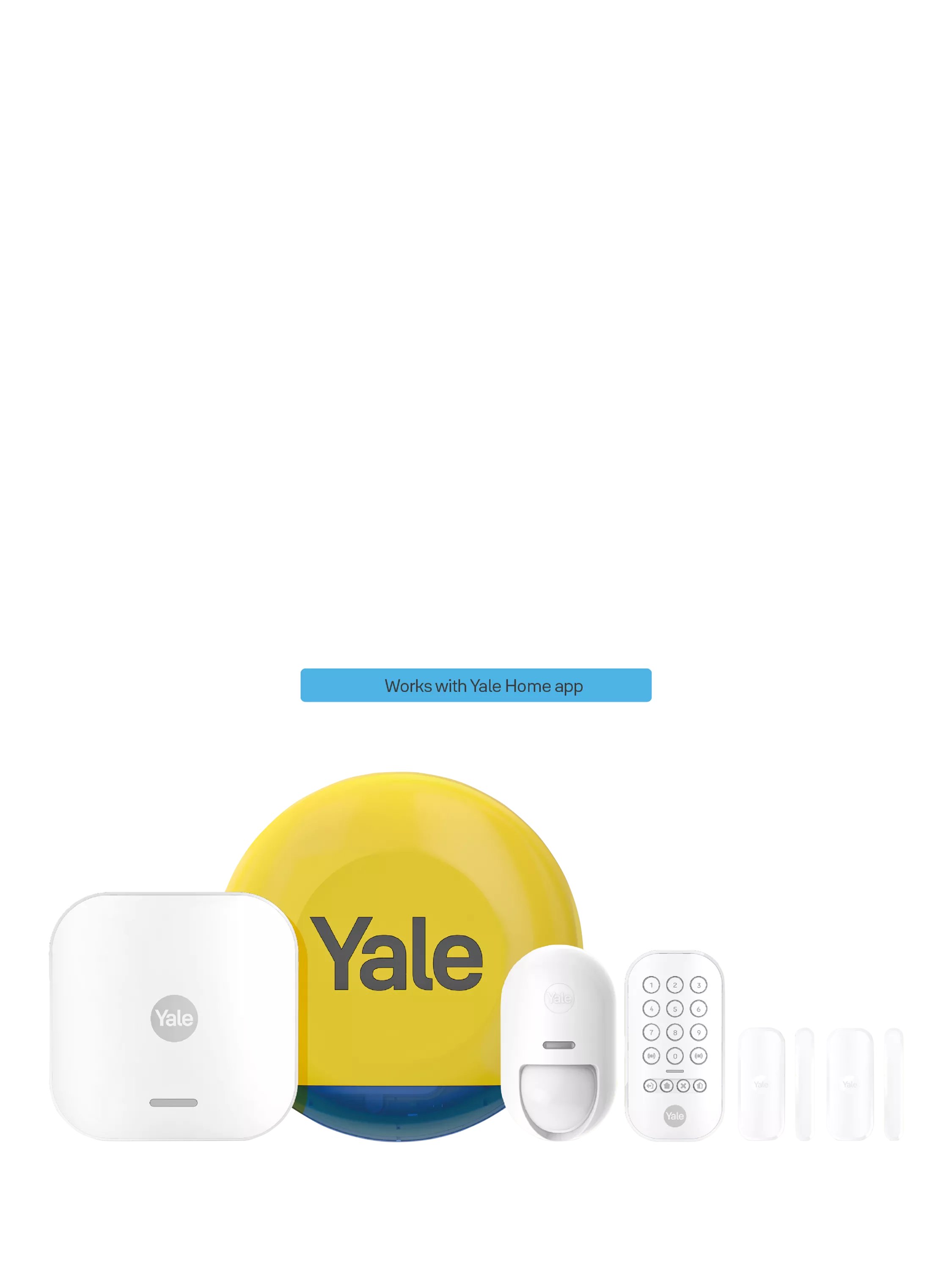 Yale smart home alarm starter kit (British brand)