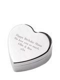 Treat Republic personalised heart trinket box silver-plated, UK version