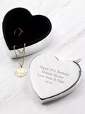 Treat Republic personalised heart trinket box silver-plated, UK version