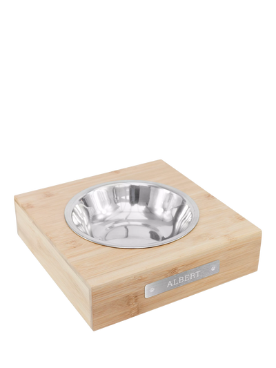 John Lewis Treat Republic Personalised Bamboo Dog Bowl- Buy online at McGrocer