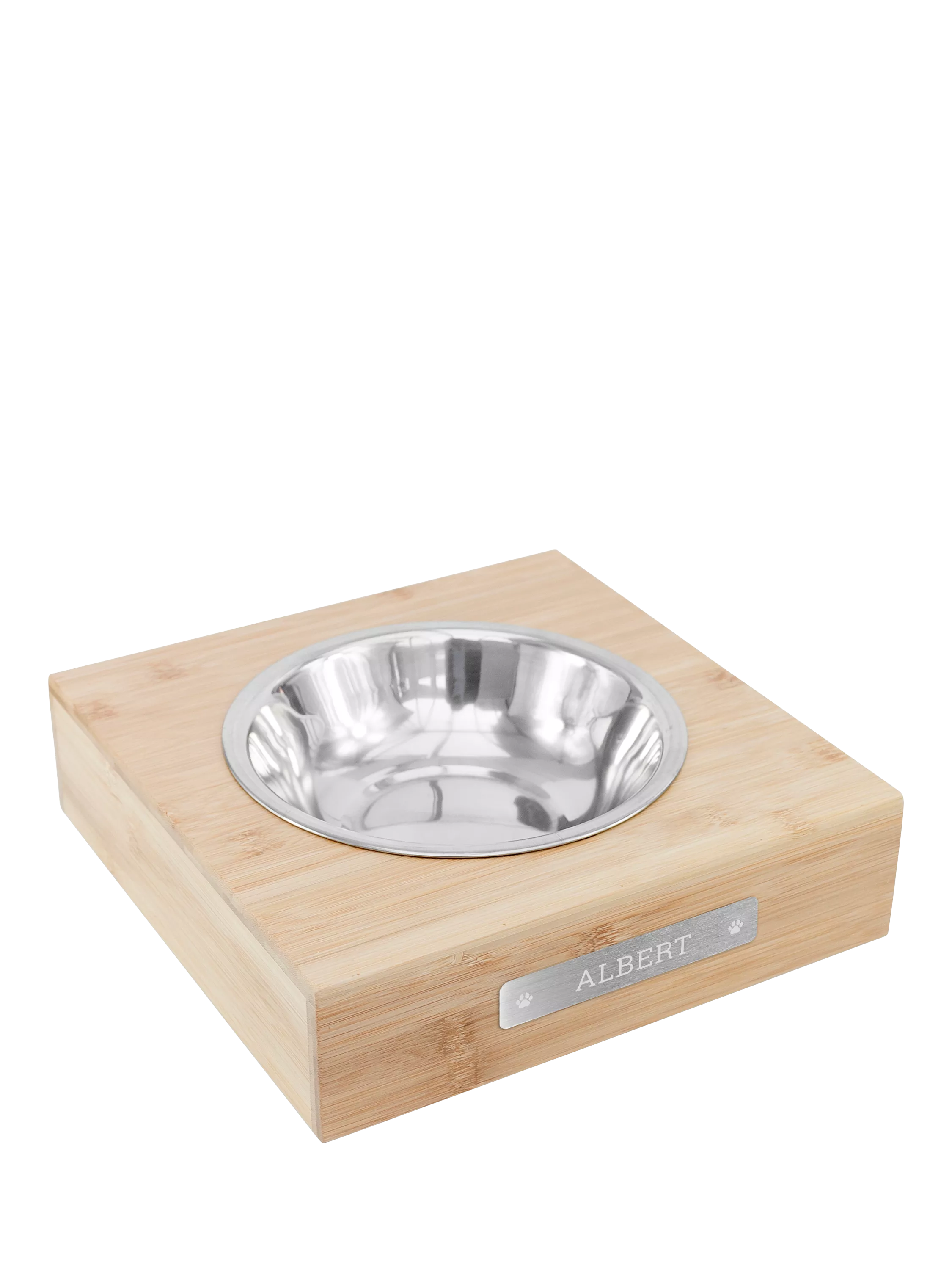 Treat Republic personalised bamboo dog bowl H27.1cm, imported from the UK