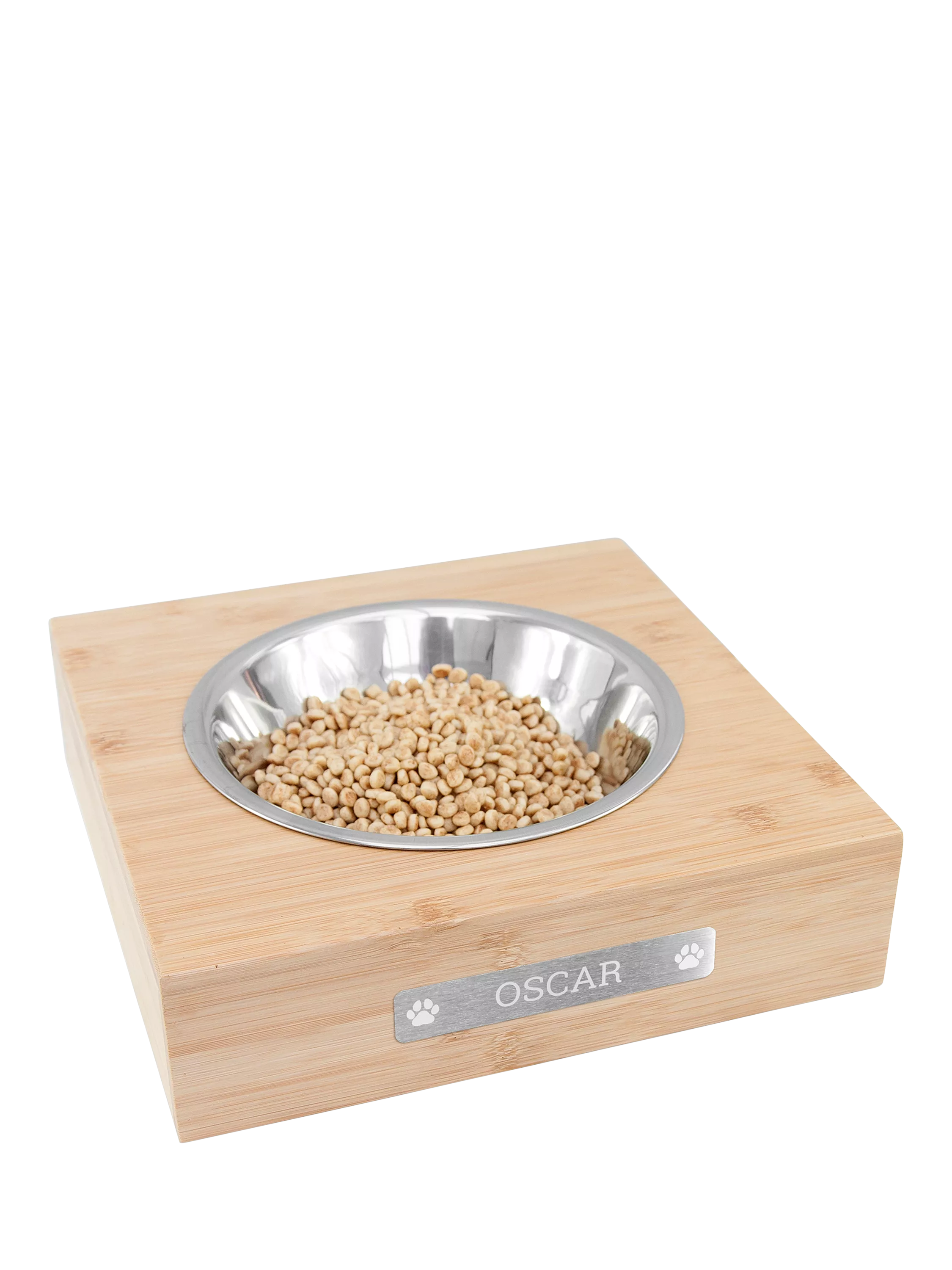 Treat Republic personalised bamboo dog bowl H27.1cm, imported from the UK