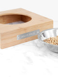 Treat Republic personalised bamboo dog bowl H27.1cm, imported from the UK