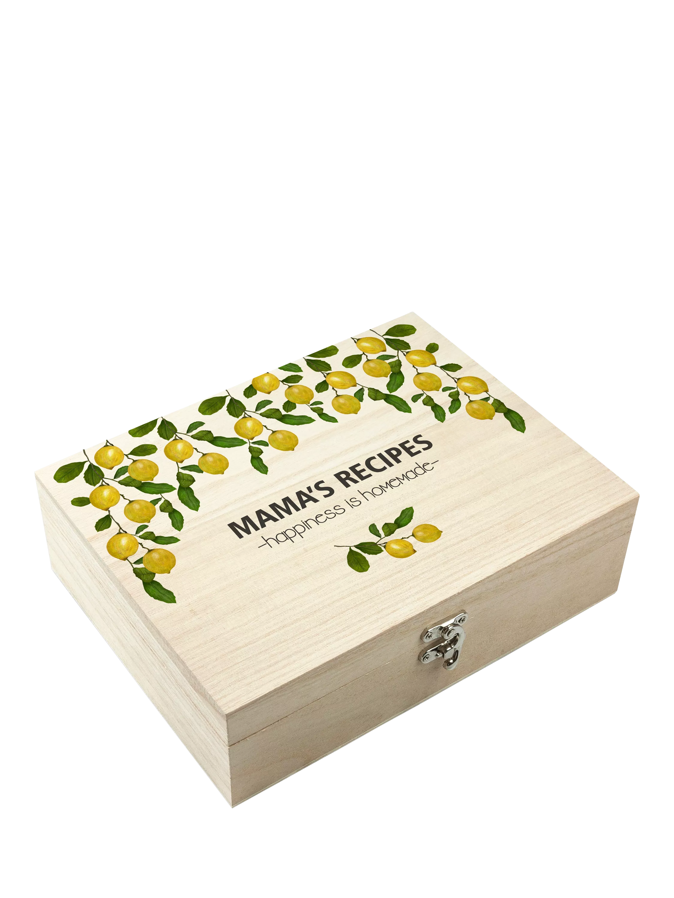 Treat Republic Personalised Lemon Recipe Box, imported from the UK