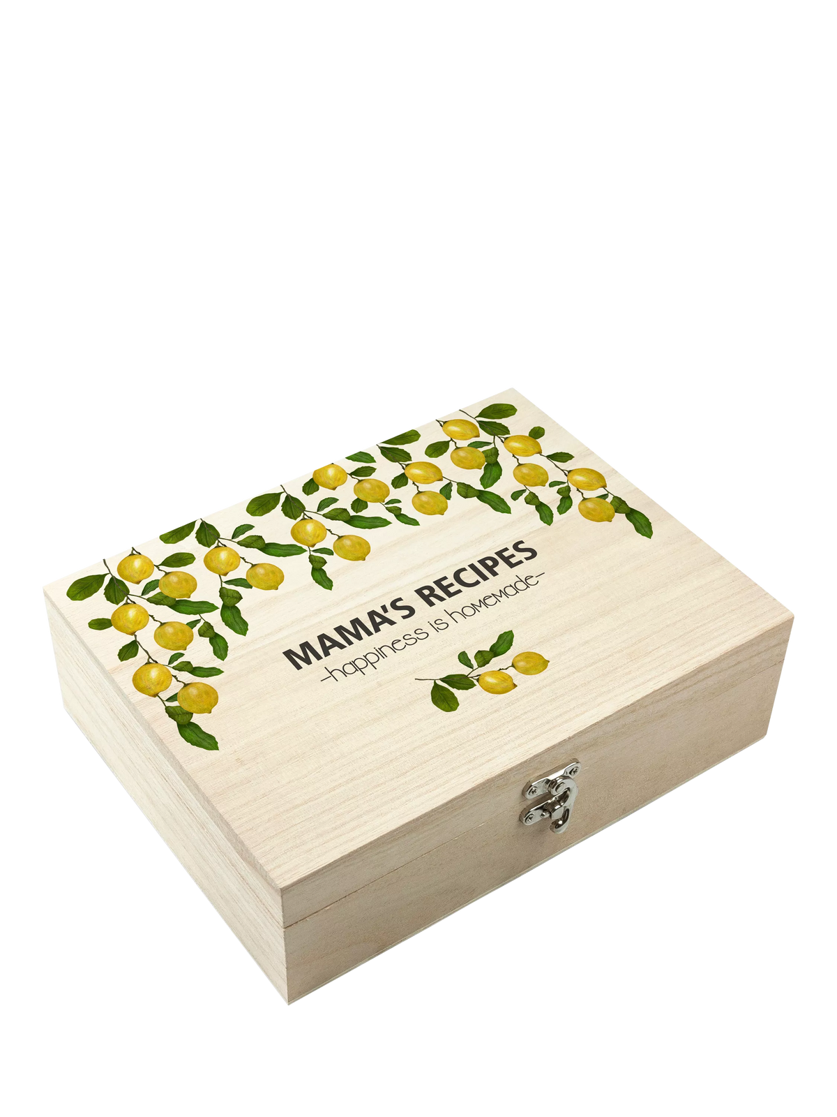 Treat Republic Personalised Lemon Recipe Box, imported from the UK