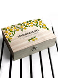 Treat Republic Personalised Lemon Recipe Box, imported from the UK