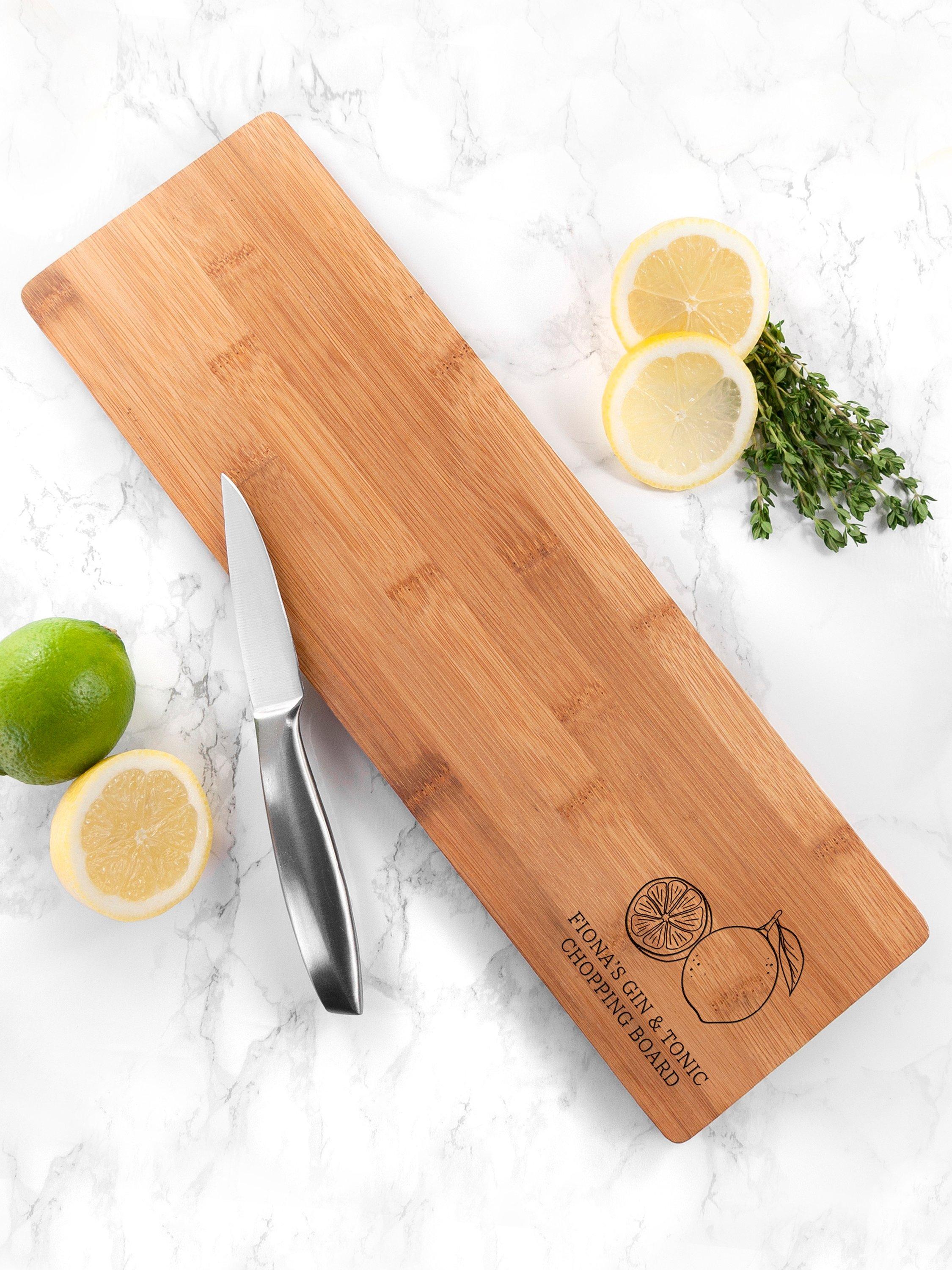 Treat Republic personalised G&T chopping board, imported from the UK