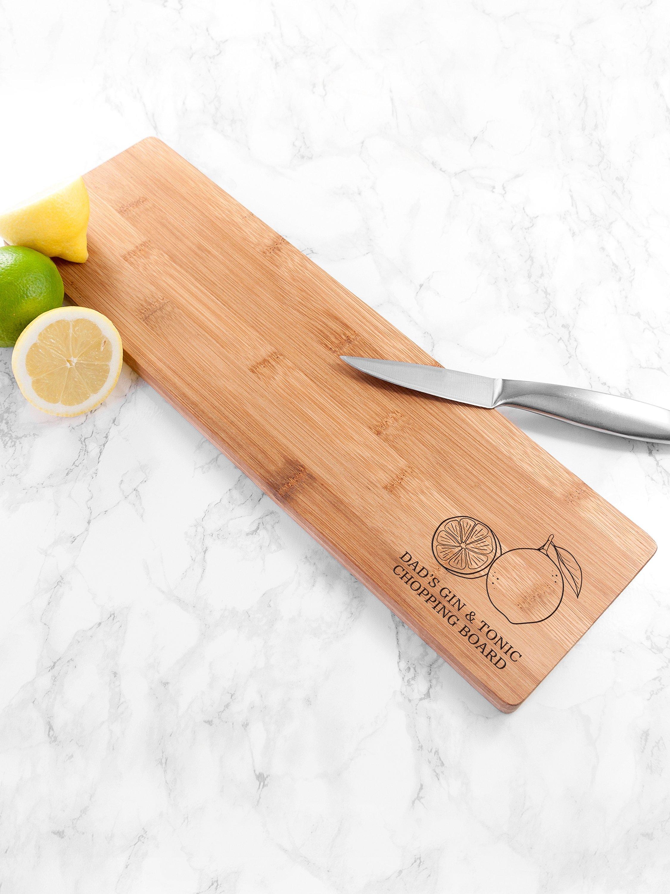 Treat Republic personalised G&T chopping board, imported from the UK