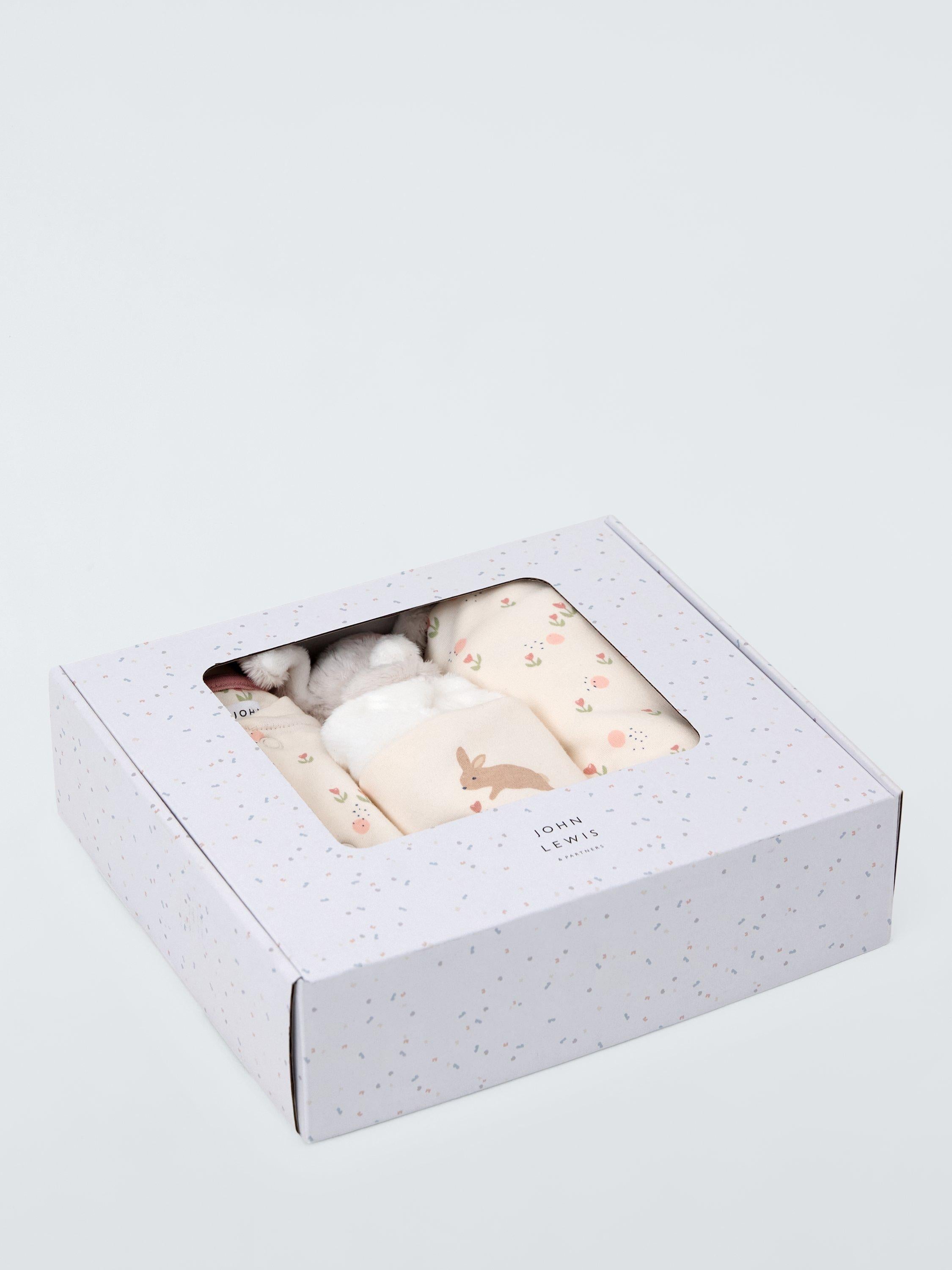 John Lewis baby bunny gift set with sleepsuit and comforter - British product