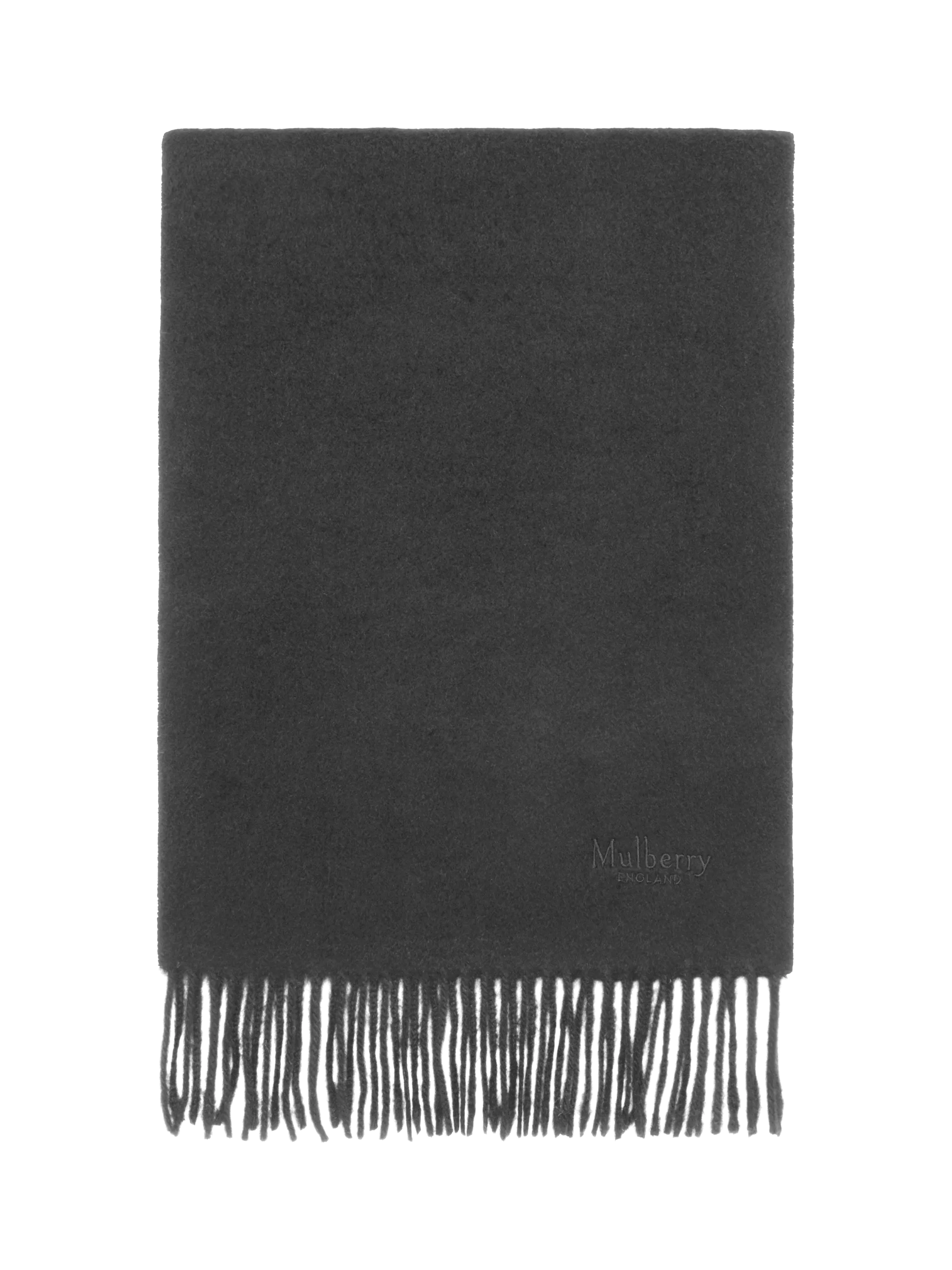 Mulberry Fringed Cashmere Scarf 200 x 30cm
