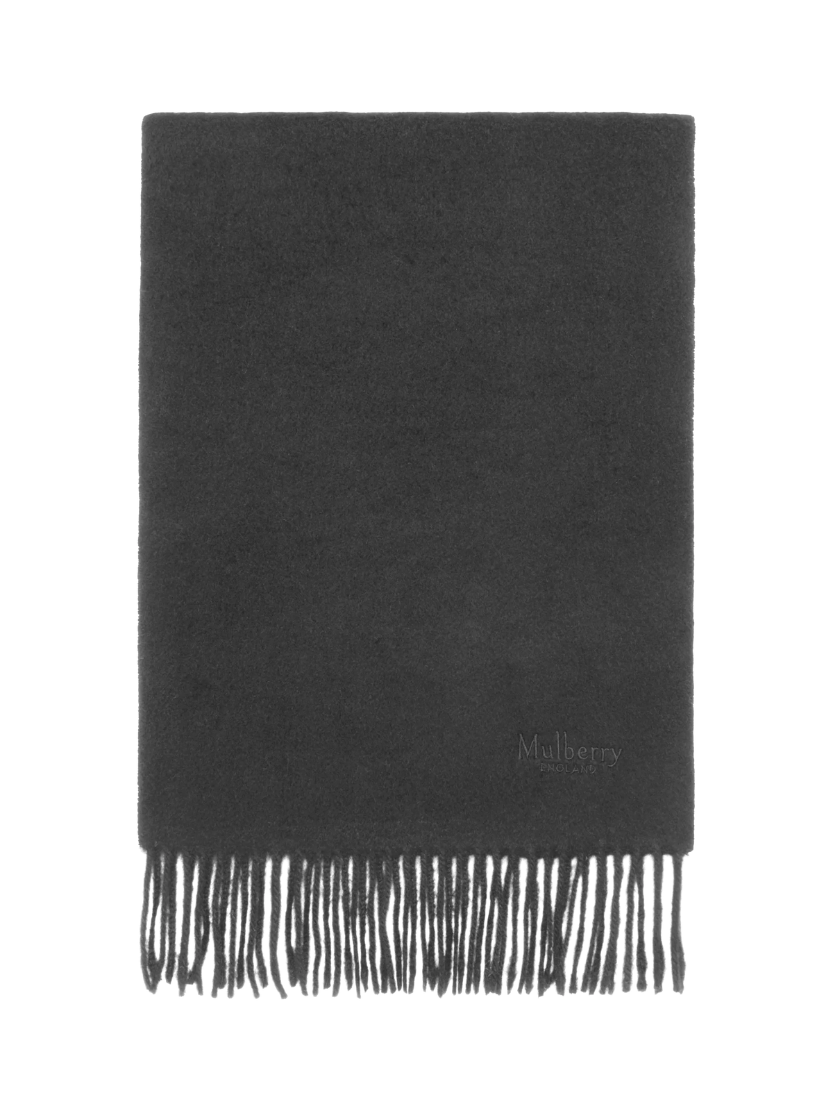 Mulberry Fringed Cashmere Scarf 200 x 30cm