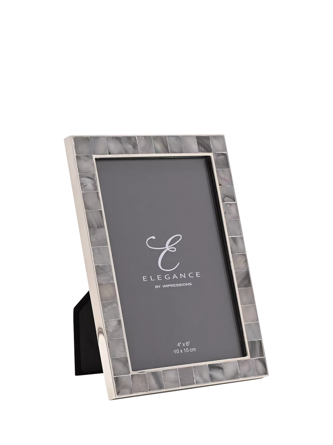 Impressions mother of pearl photo frame grey 10x10cm - British product
