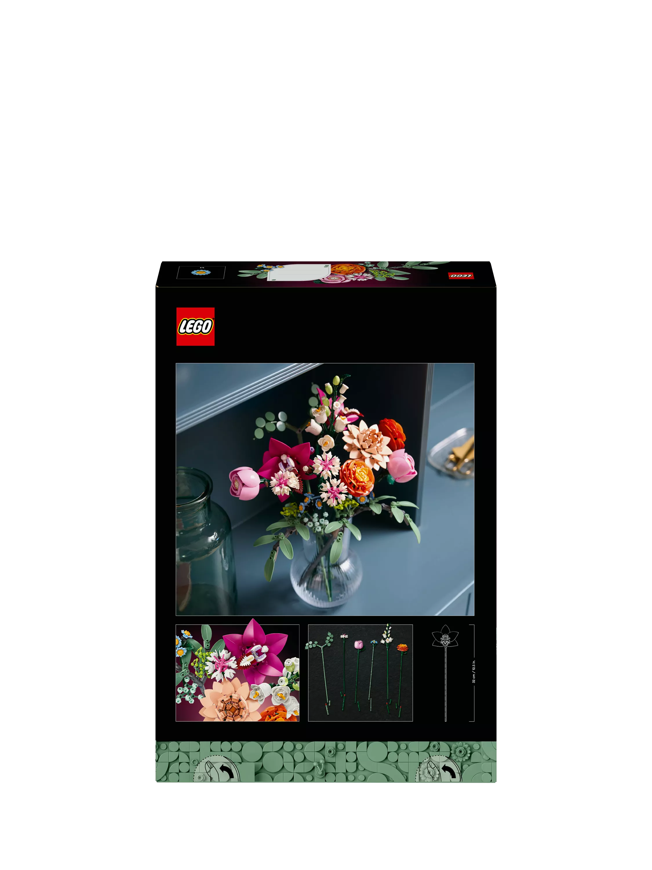 LEGO Botanicals Pretty Pink Flower Bouquet 749 pieces - British product