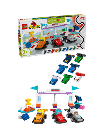 Lego DUPLO F1 Team Racerbiler og Førere Byggesett for Småbarn