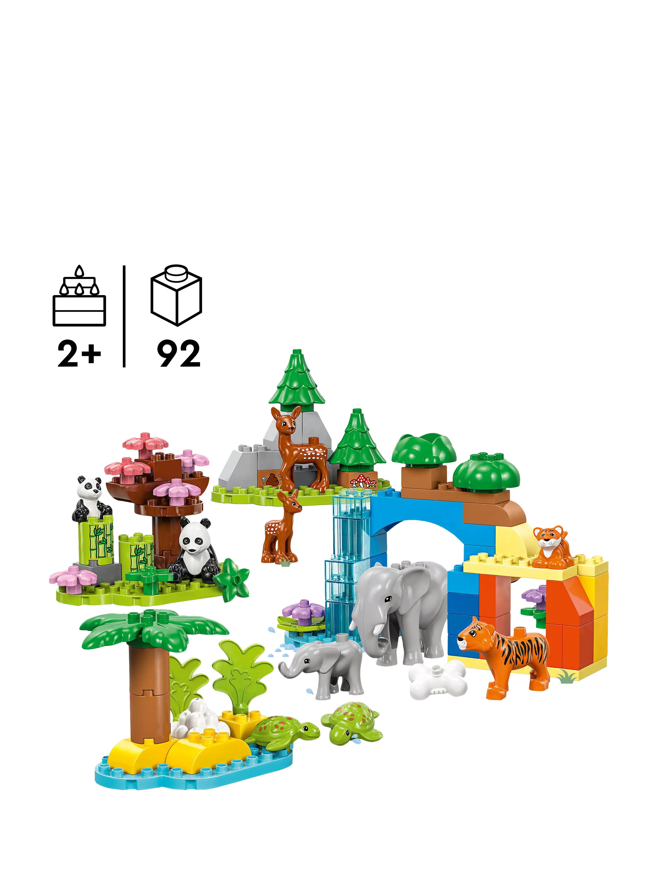 LEGO DUPLO Wild Animal Families toy set, UK version