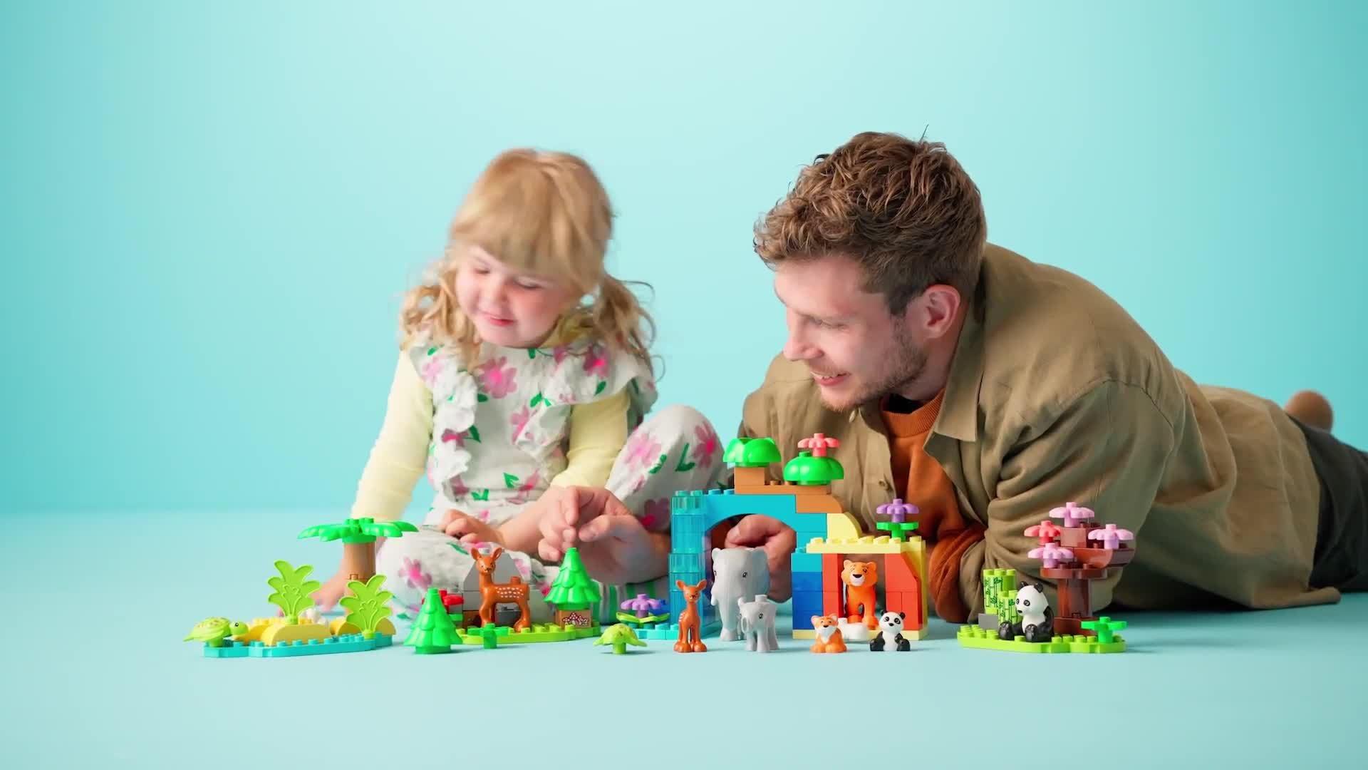LEGO DUPLO Wild Animal Families toy set, UK version