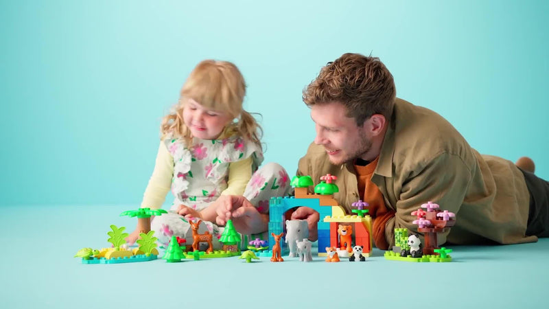 LEGO DUPLO Wild Animal Families toy set, UK version