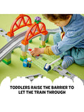 LEGO train bridge and tracks expansion toy for toddlers aged 2+, UK version