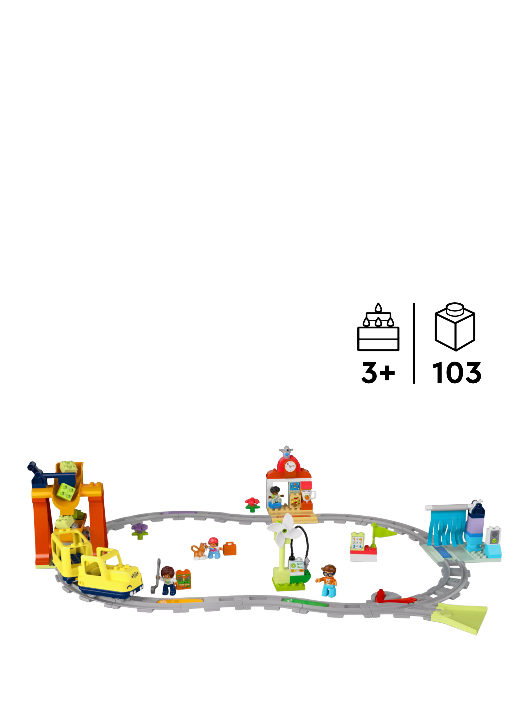 LEGO DUPLO Big Interactive Community toy train set, UK version