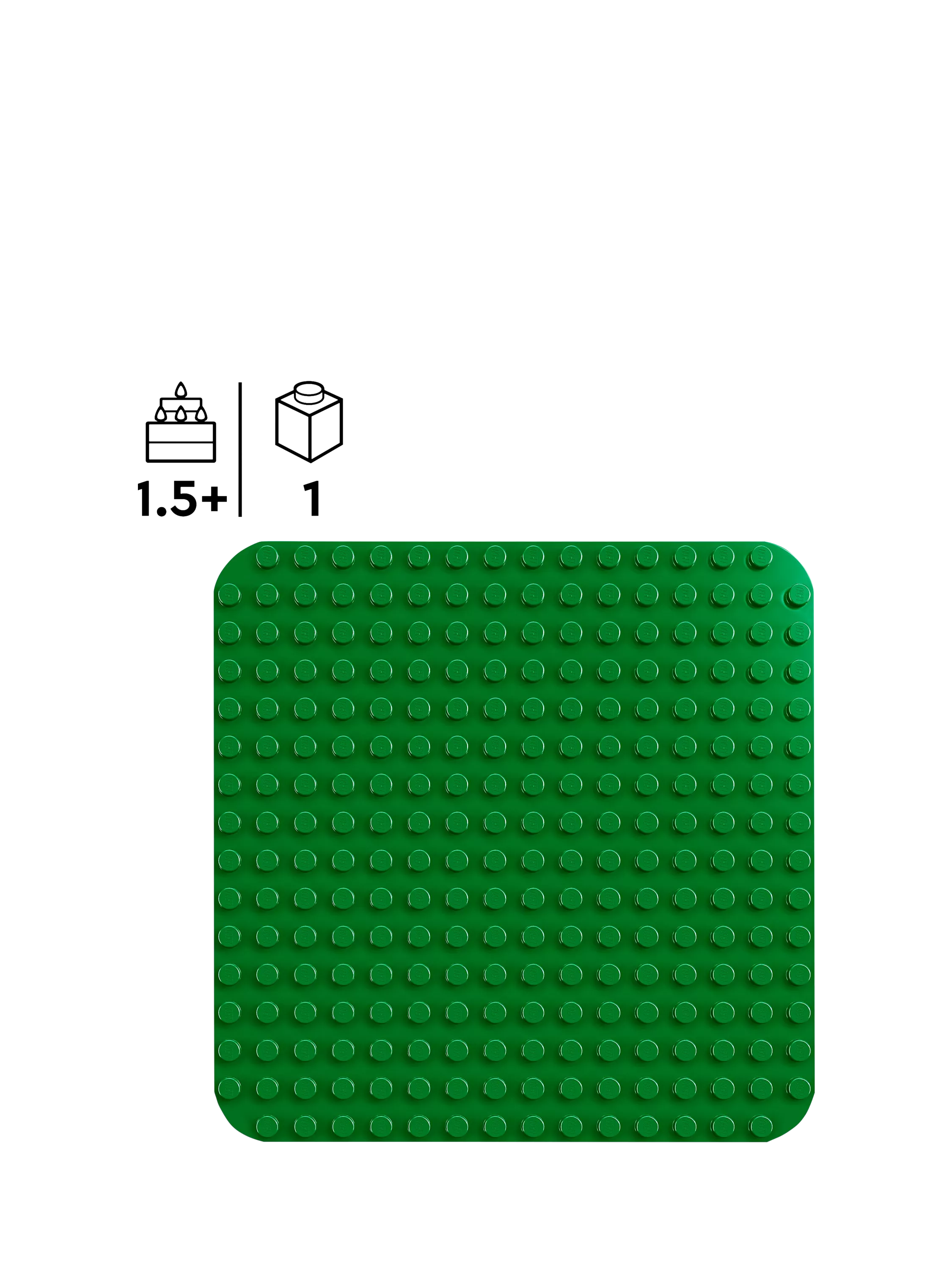 LEGO DUPLO green baseplate 25cm, imported from the UK