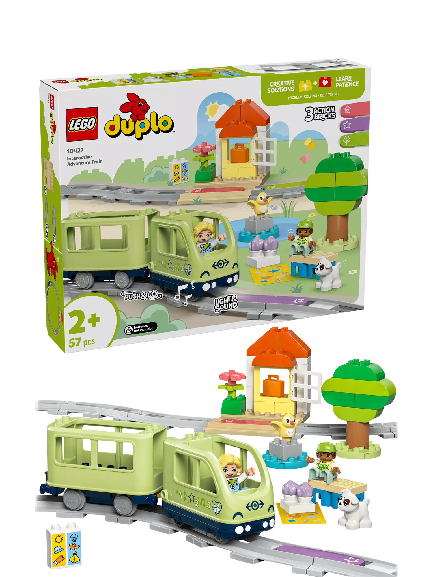 LEGO DUPLO Interactive Adventure Train building toy, UK version