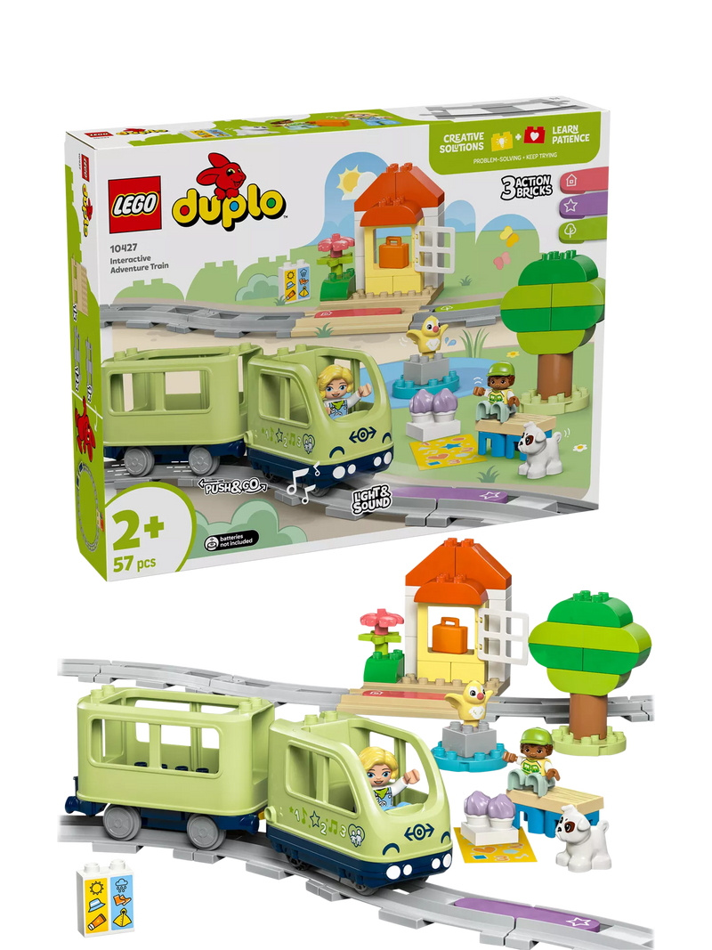 LEGO DUPLO Interactive Adventure Train building toy, UK version