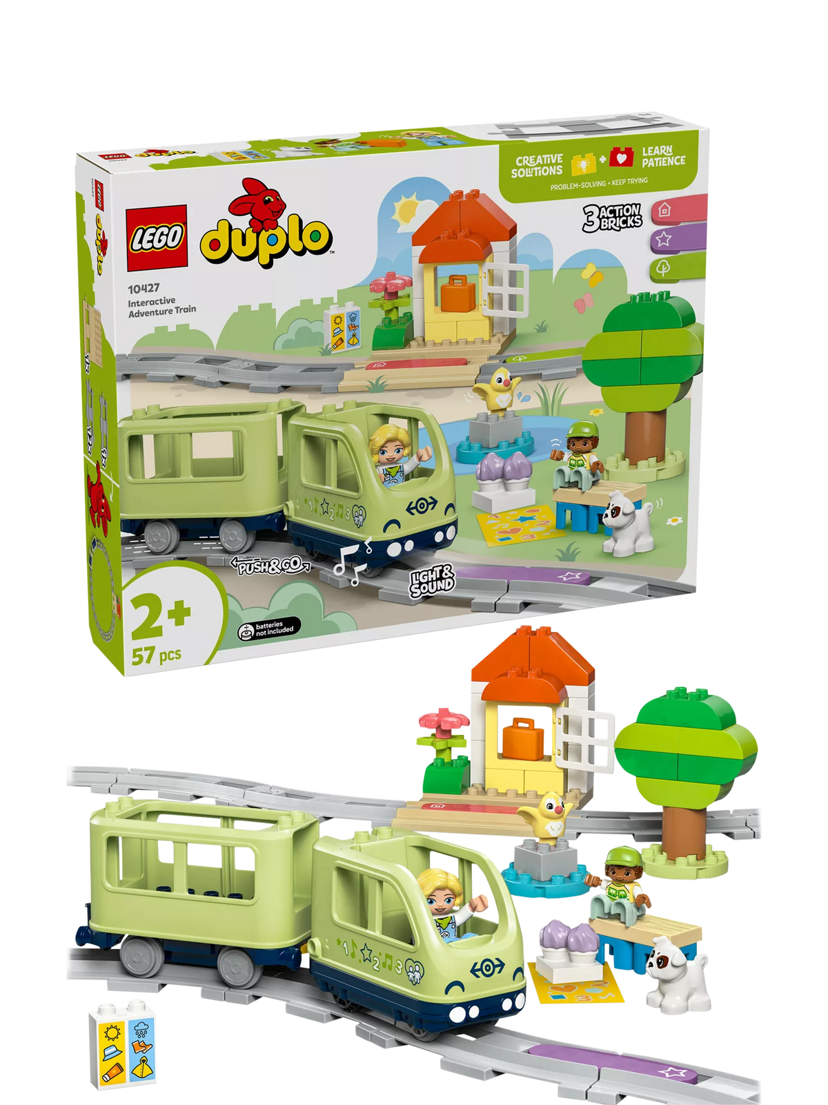 LEGO DUPLO Interactive Adventure Train building toy, UK version