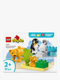 LEGO DUPLO animal set penguins lions 10-piece, imported from the UK