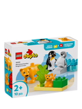 LEGO DUPLO animal set penguins lions 10-piece, imported from the UK