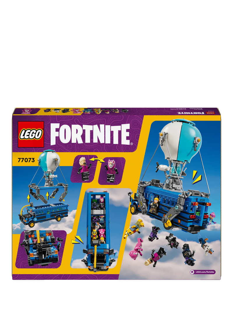 LEGO Fortnite Battle Bus building set, UK version