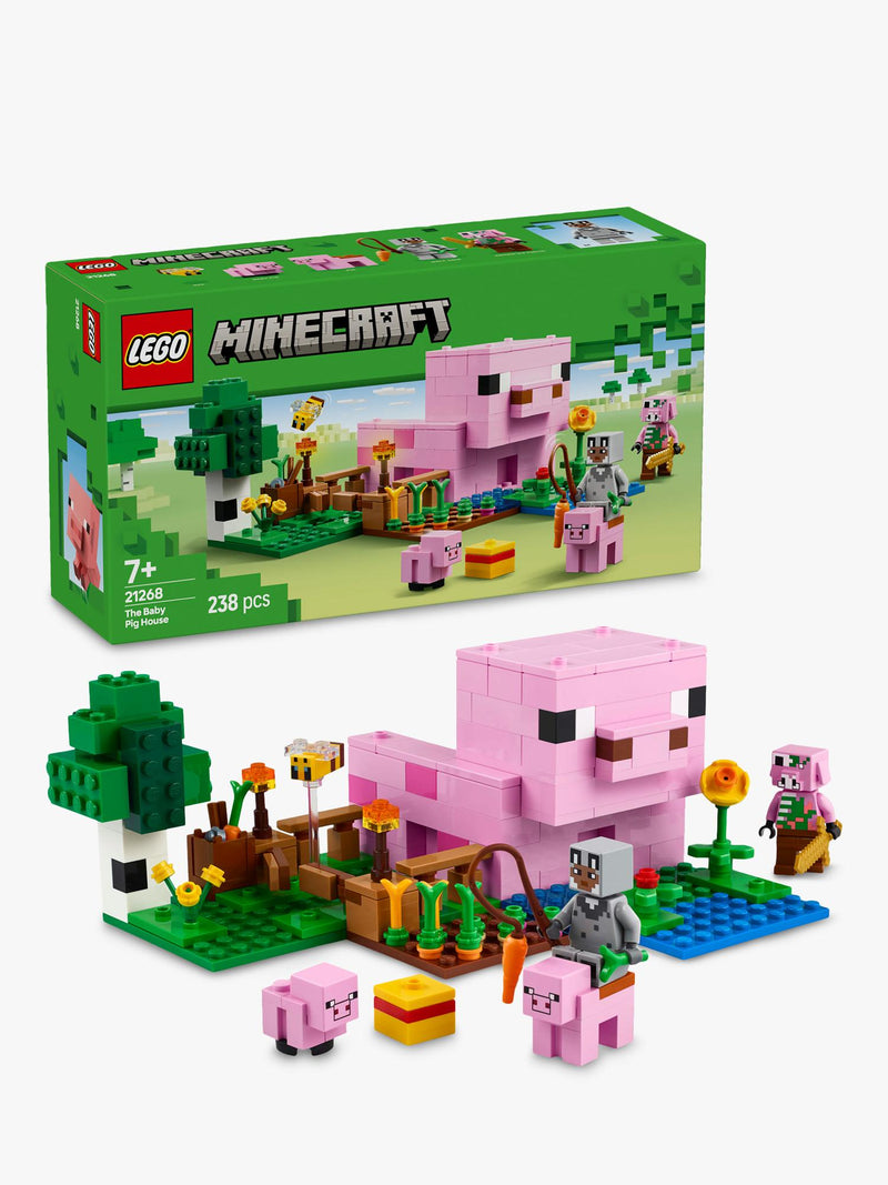 LEGO Minecraft The Baby Pig House toy set, UK version