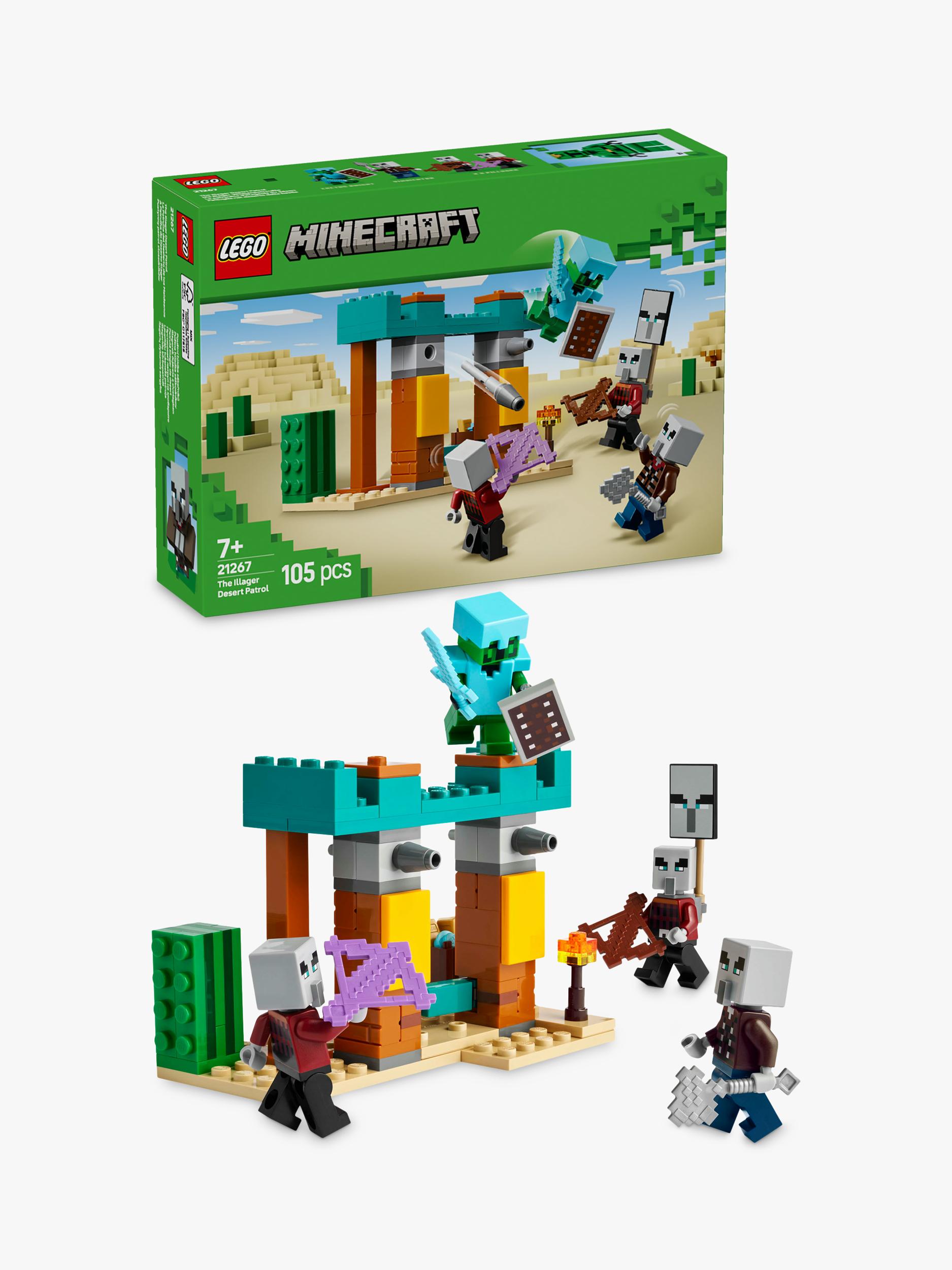 LEGO Minecraft The Illager Desert Patrol building toy set, UK version
