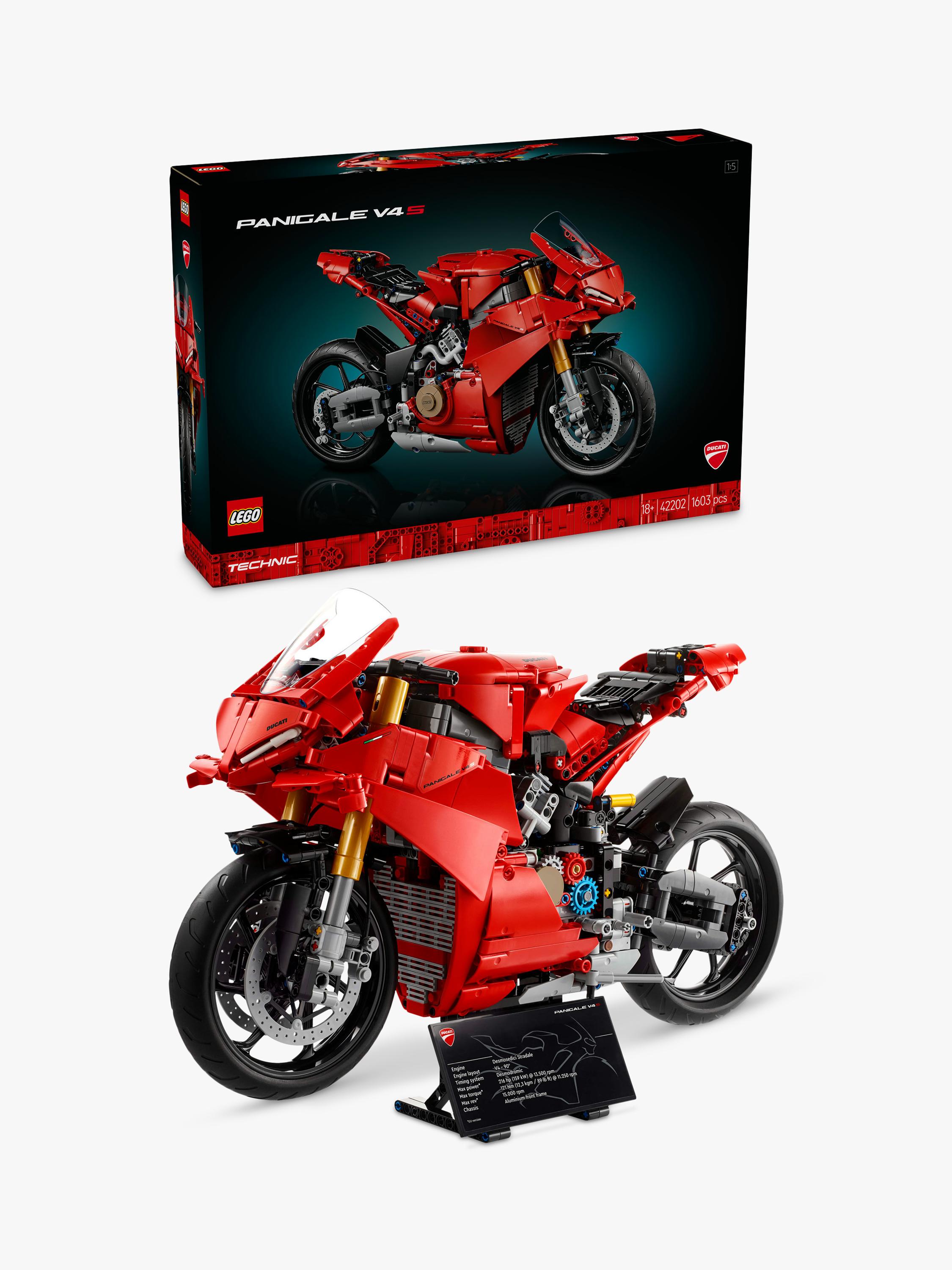 LEGO Ducati Panigale V4S motorcycle building set, UK version