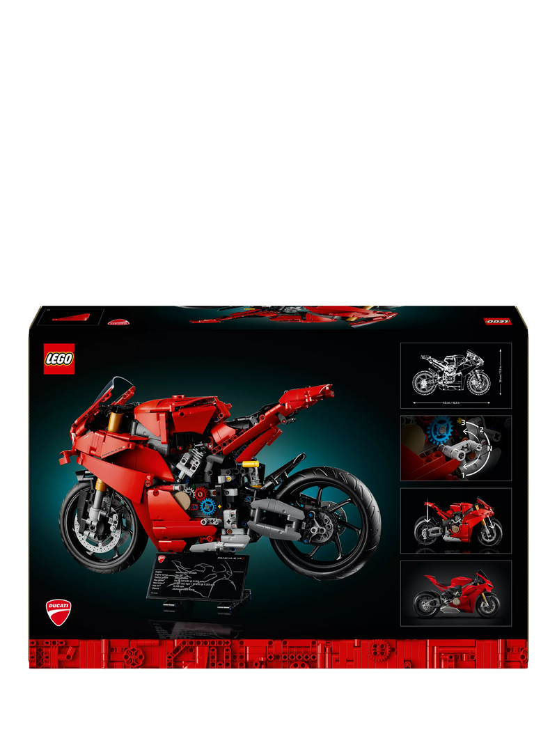 LEGO Ducati Panigale V4S motorcycle building set, UK version