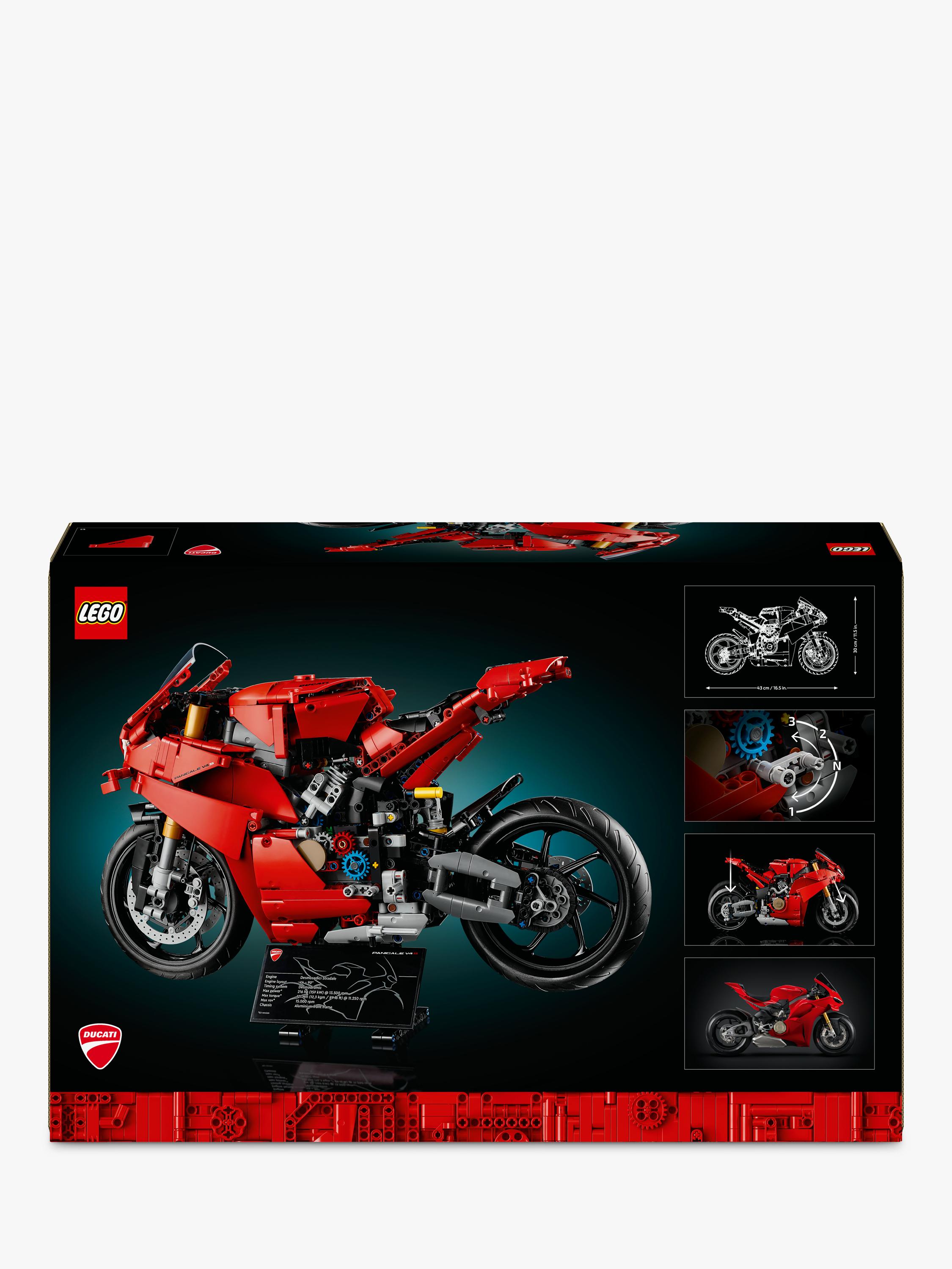 LEGO Ducati Panigale V4S motorcycle building set, UK version