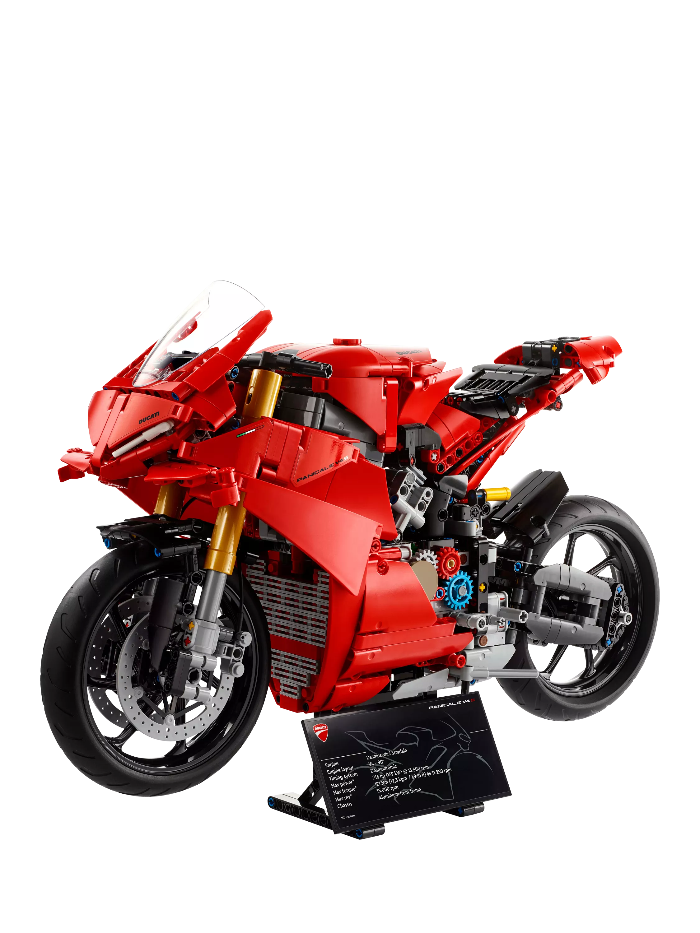 LEGO Ducati Panigale V4S motorcycle building set, UK version