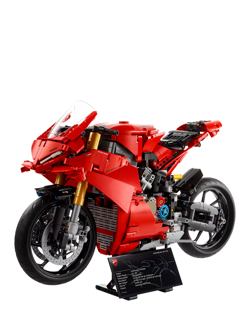 LEGO Ducati Panigale V4S motorcycle building set, UK version