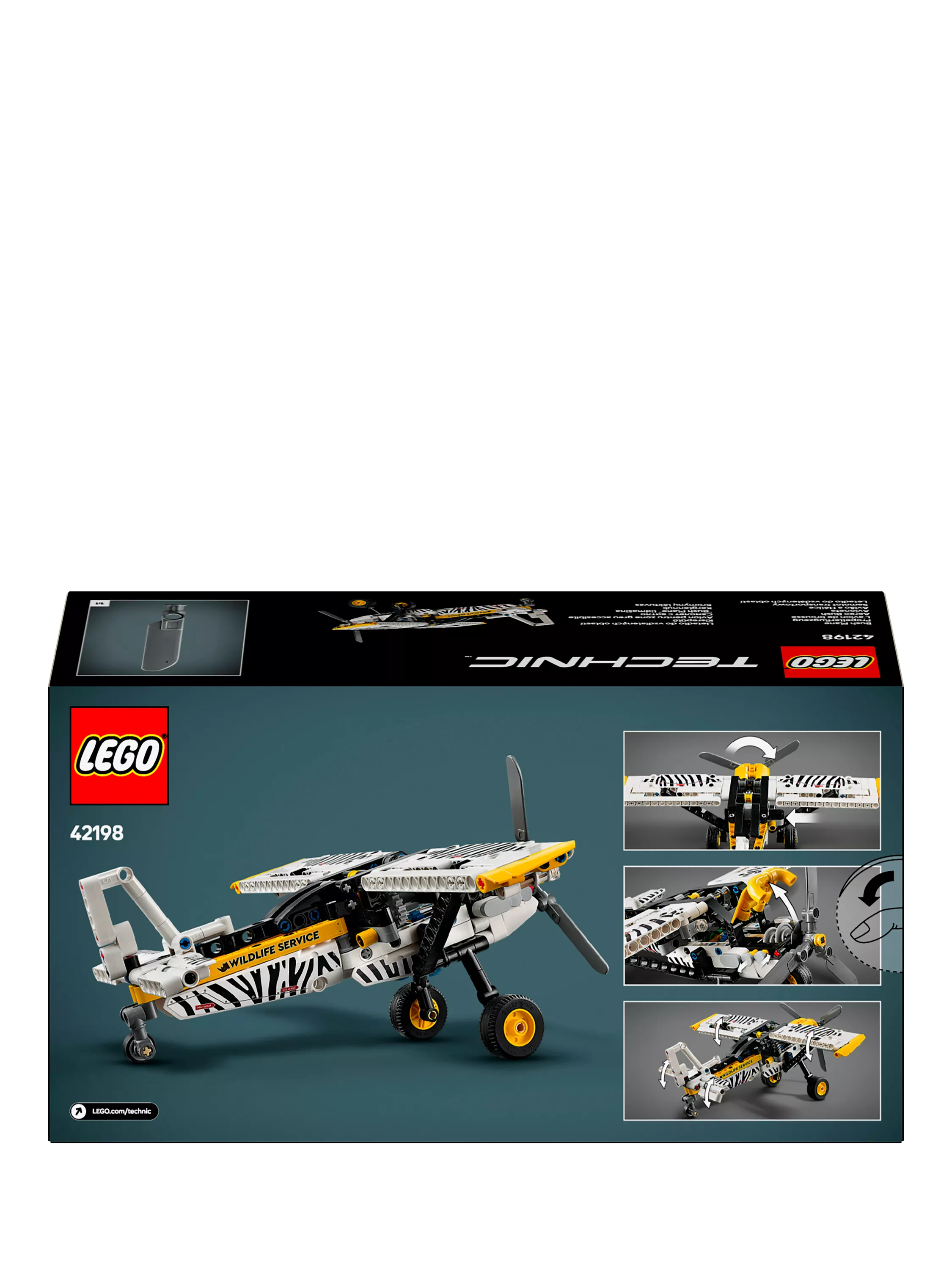 LEGO Technic Bush Plane building toy set, UK version