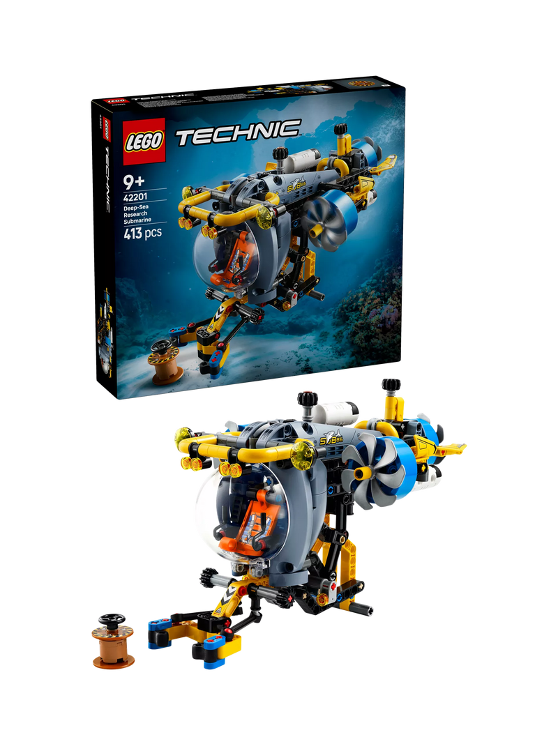LEGO Technic Deep-Sea Research Submarine building toy set 42201, UK version