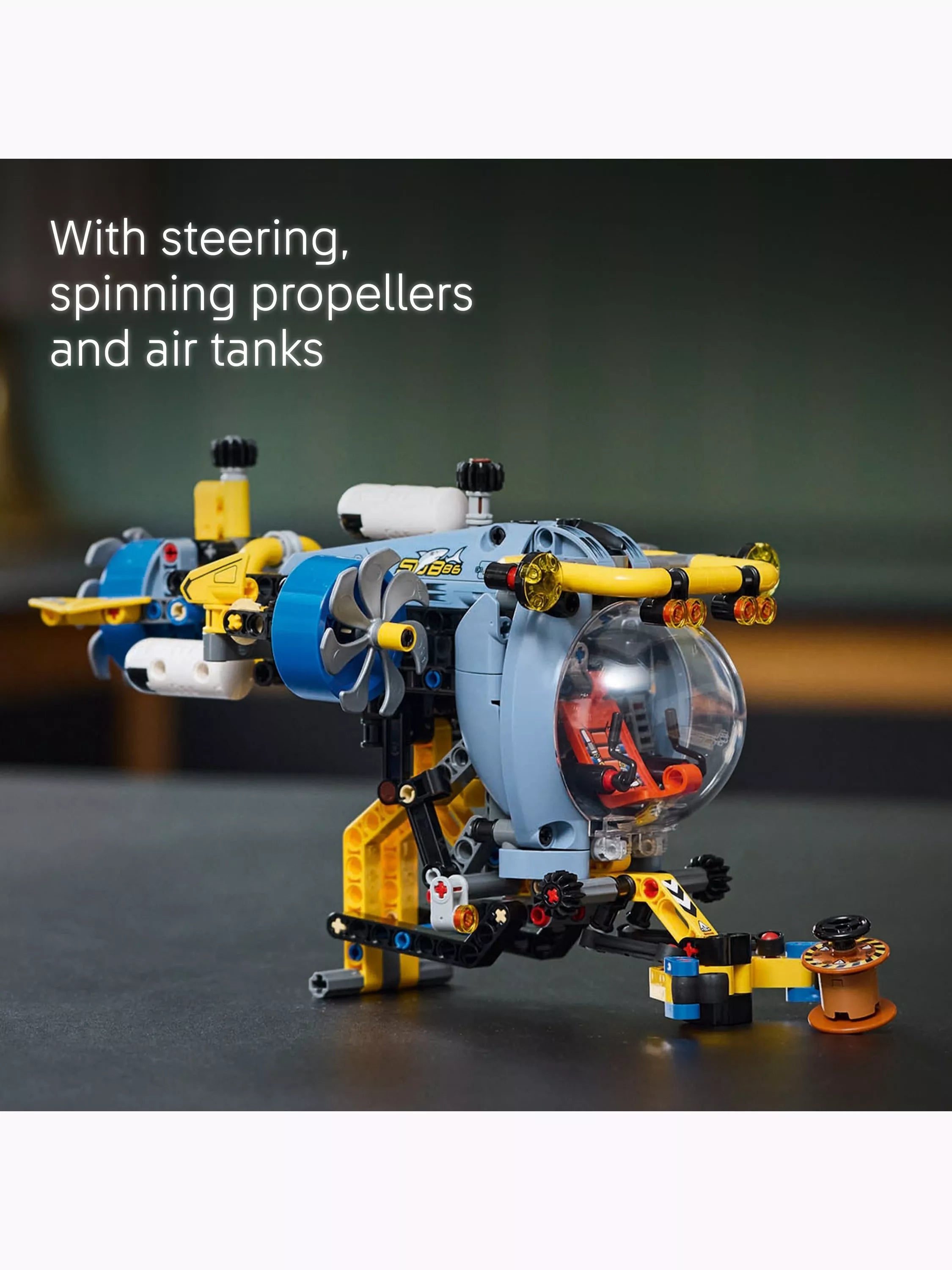 LEGO Technic Deep-Sea Research Submarine building toy set 42201, UK version