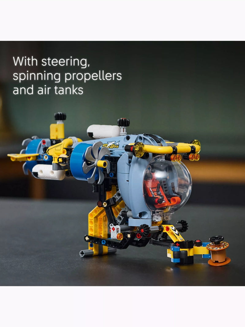 LEGO Technic Deep-Sea Research Submarine building toy set 42201, UK version