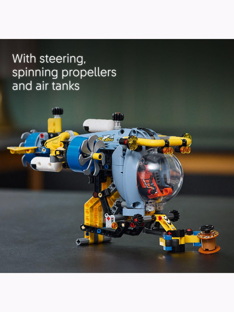 LEGO Technic Deep-Sea Research Submarine building toy set 42201, UK version