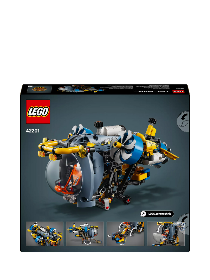 LEGO Technic Deep-Sea Research Submarine building toy set 42201, UK version