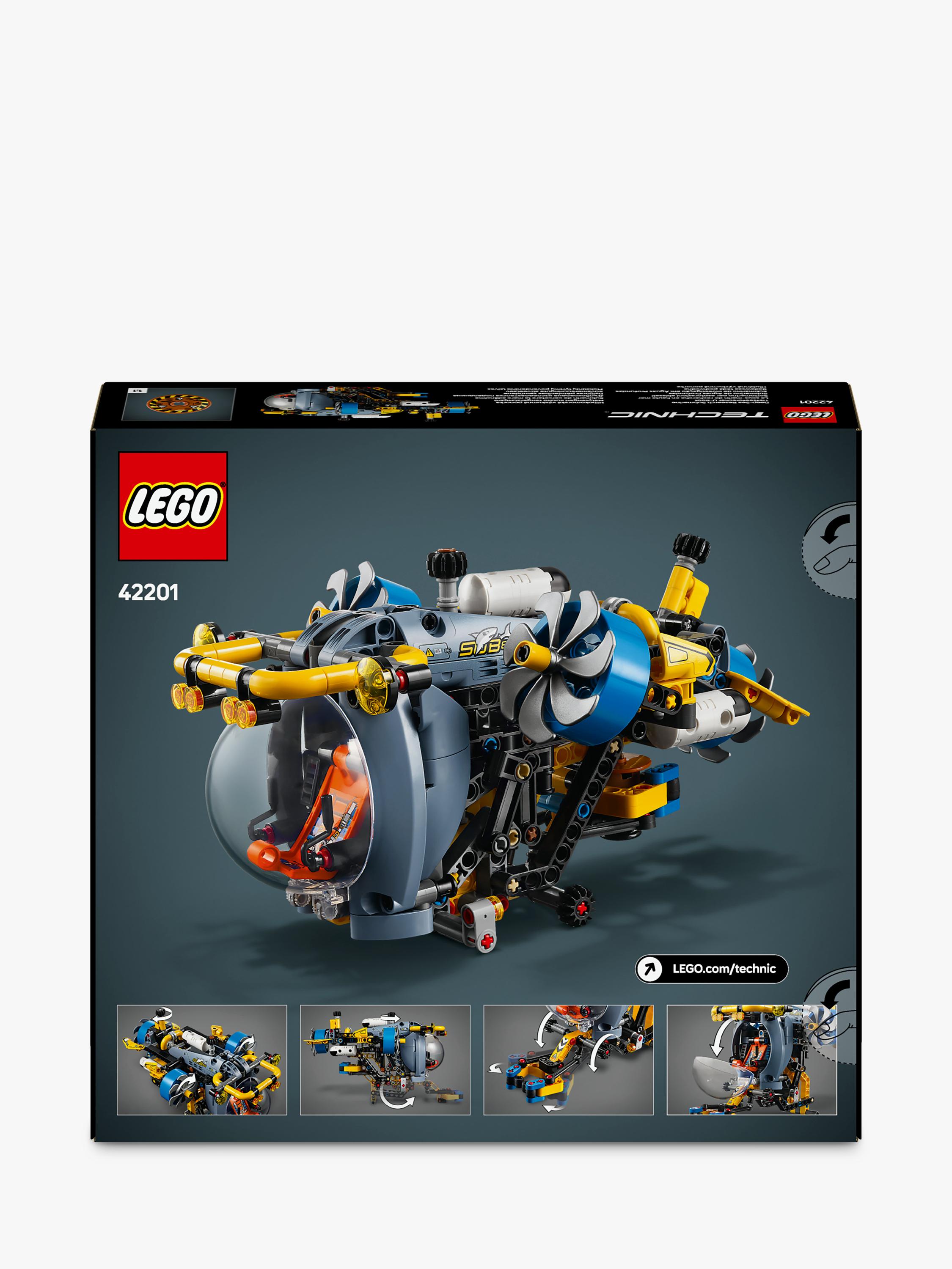 LEGO Technic Deep-Sea Research Submarine building toy set 42201, UK version