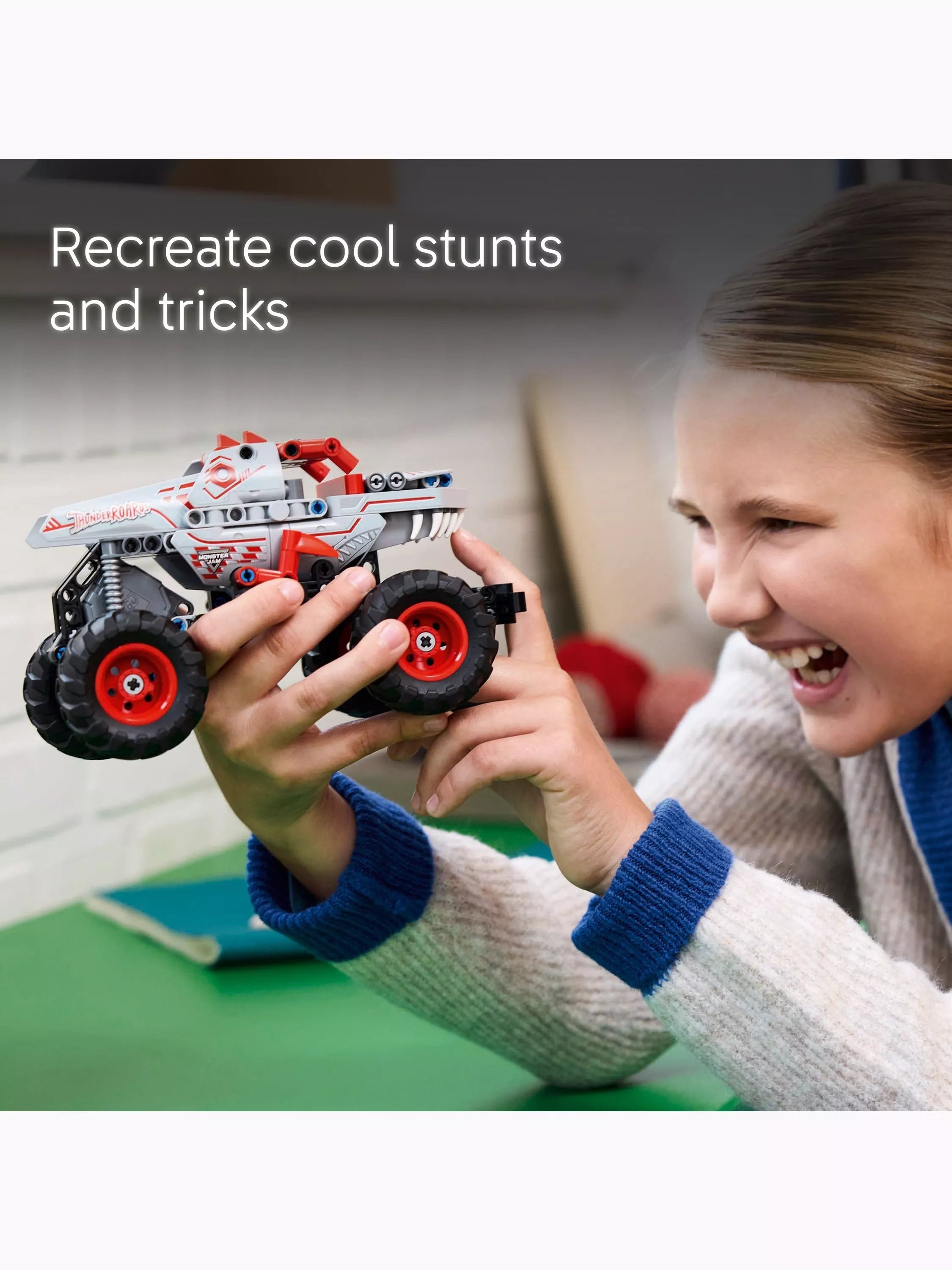 Lego Technic Monster Jam ThunderROARus pull-back truck toy, UK version