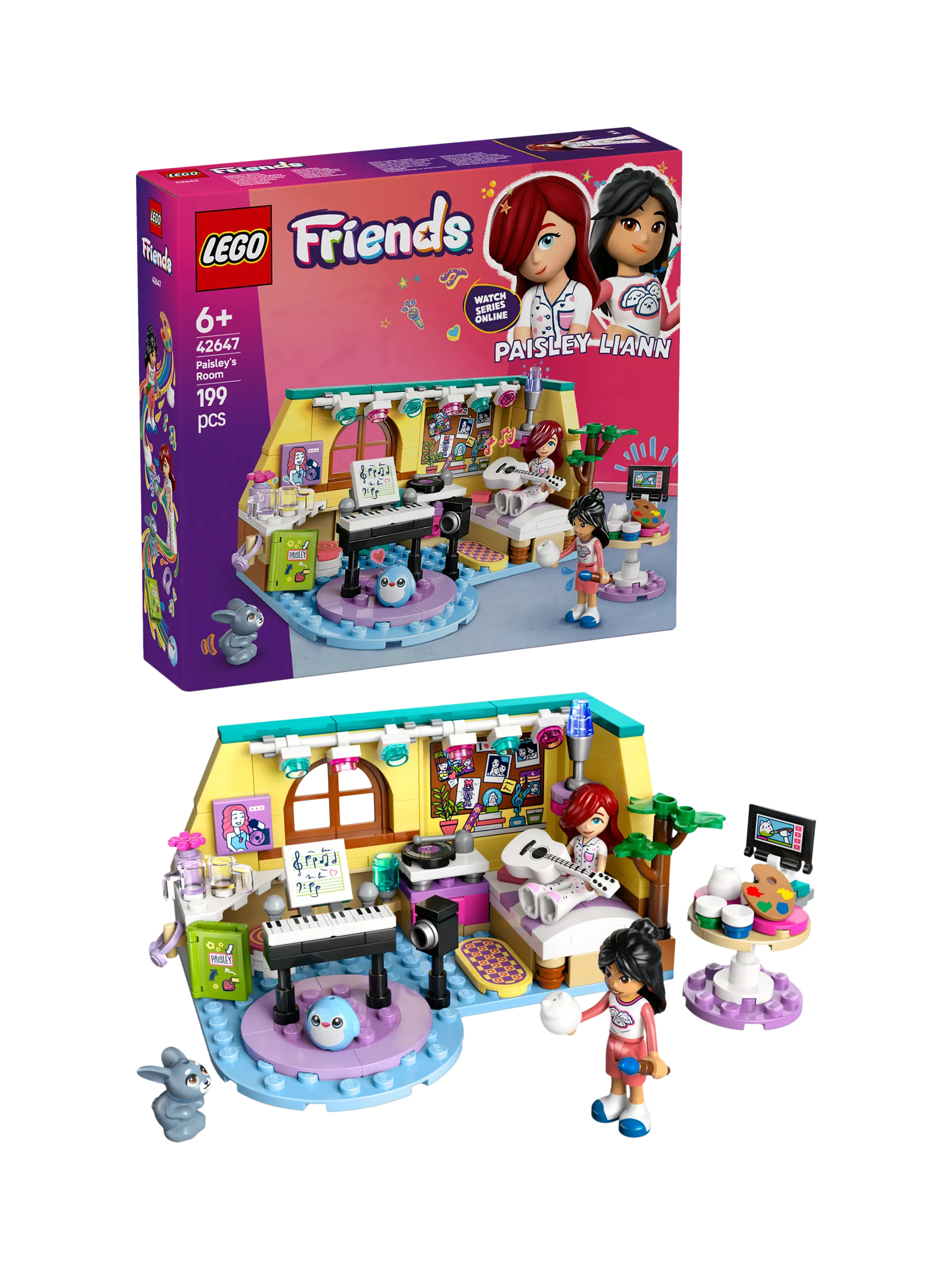 LEGO Friends Paisley's Room playset, UK version