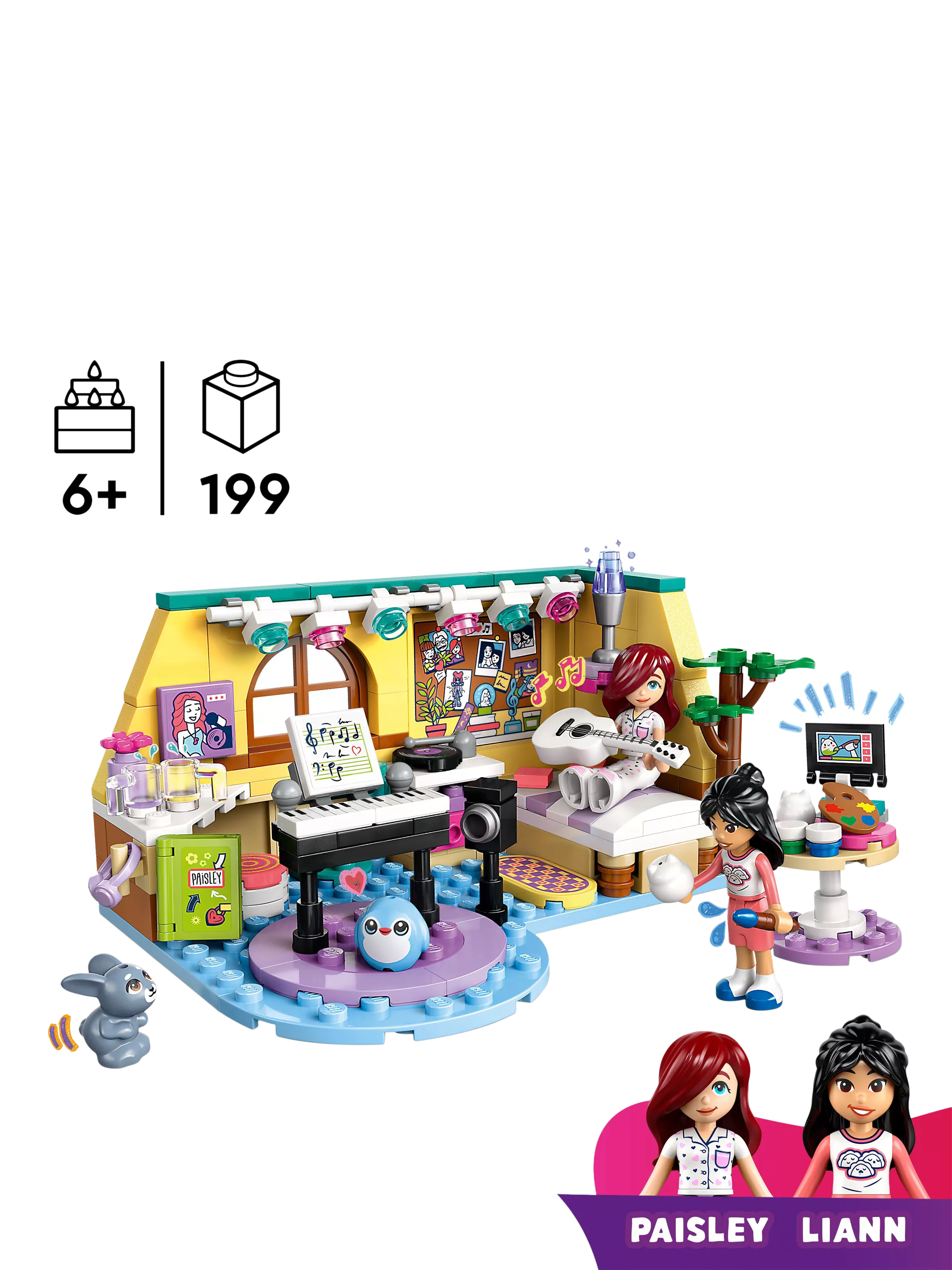 LEGO Friends Paisley's Room playset, UK version