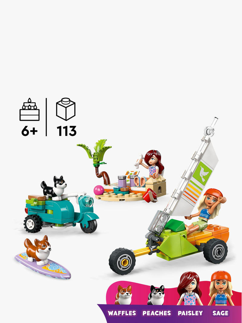 LEGO Friends Surfing Dogs Adventure Building Kit Box, UK version