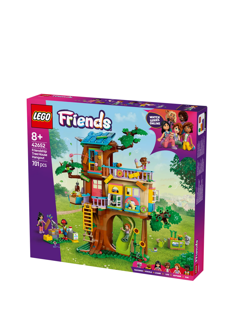 LEGO Friends Friendship Tree House Hangout 701-piece construction set for age 8+, imported from the UK
