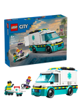 LEGO City emergency ambulance building set 184 pieces (British brand)